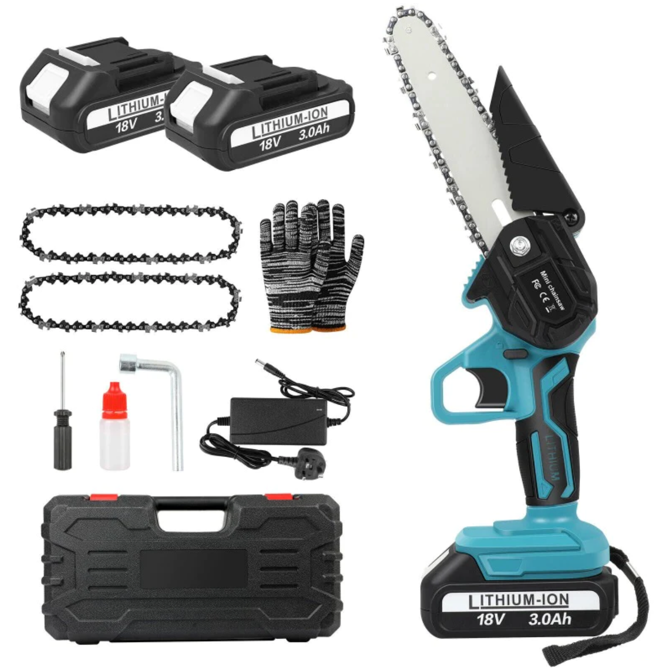 Australia's Famous Cordless Electric Chainsaw (2 FREE Batteries)